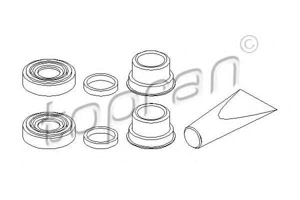 202 451 Topran Ремкомплект гальмівного супорта