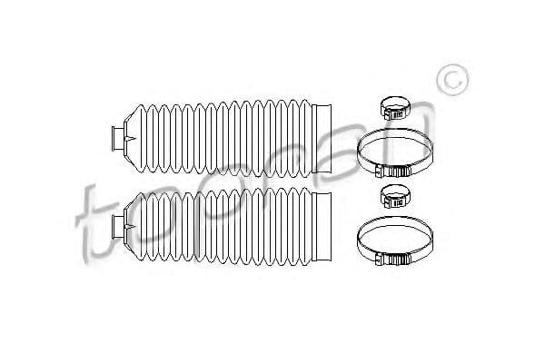 207 523 Topran Пильник кермової рейки