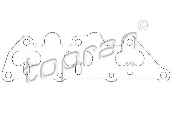 205 864 Topran Прокладка випускного колектора