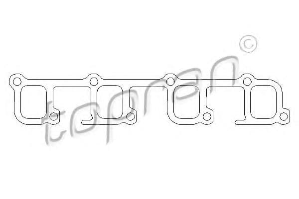 203 858 Topran Прокладка впускного колектора