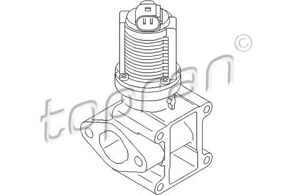 207 441 Topran Клапан системы рециркуляции выхлопных газов