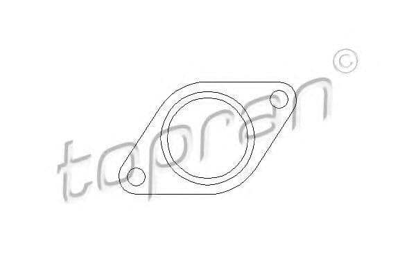 302 245 Topran Прокладка приемной трубы