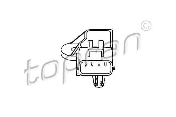 302 655 Topran Датчик давления системы впуска
