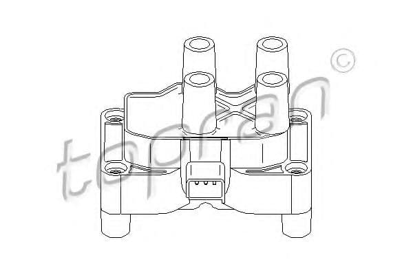 302 444 Topran Котушка запалювання