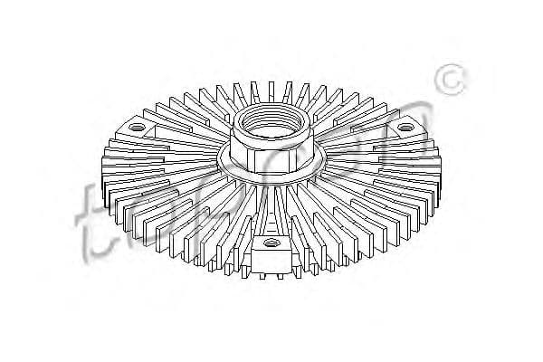 401 187 Topran Віскомуфта вентилятора