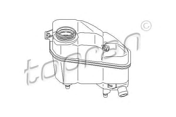 401 008 Topran Бачок охолоджувальної рідини для Mercedes E-Class