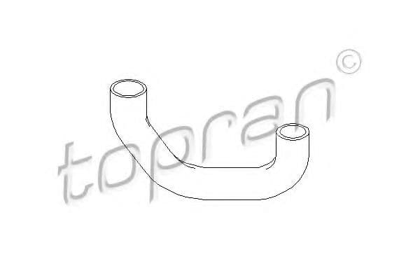 400 834 Topran Патрубок радіатора системи охолодження двигуна
