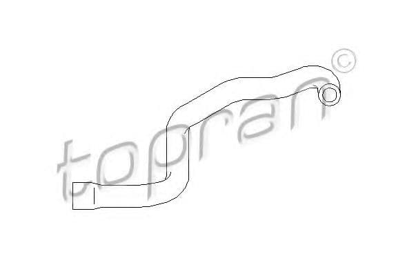 501 543 Topran Патрубок клапанної кришки