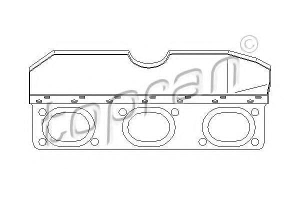 501 275 Topran Прокладка выпускного коллектора