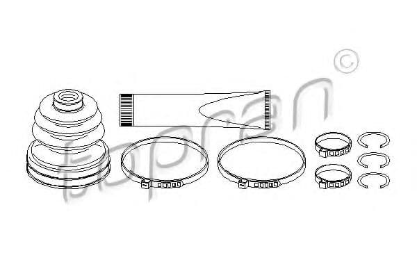 501 435 Topran Пильовик гранати для MINI Cooper