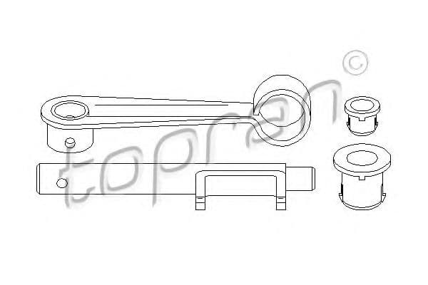 722 142 Topran Вилка сцепления