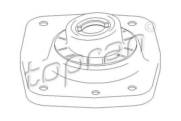 722 360 Topran Опора амортизатора