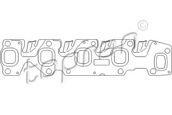 207 598 Topran Прокладка выпускного коллектора
