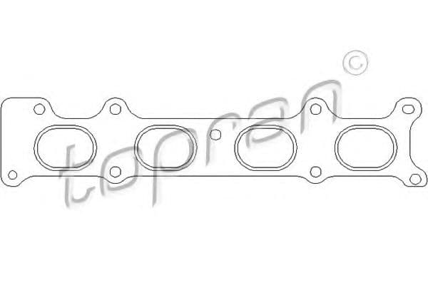 722 534 Topran Прокладка выпускного коллектора
