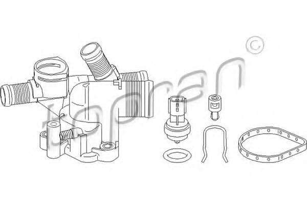 207 934 Topran Корпус термостата