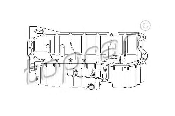 113 321 Topran Масляный поддон двигателя