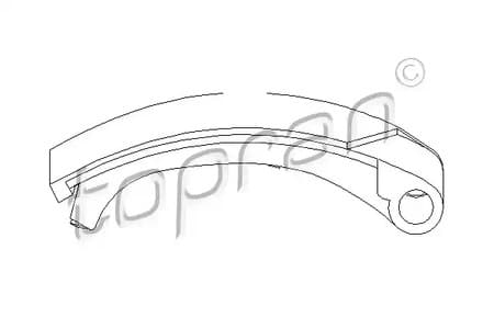 205553 Topran Планка натяжителя цепи ГРМ