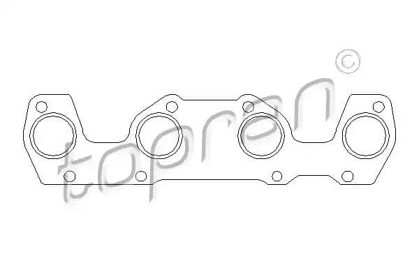 722299 Topran Прокладка выпускного коллектора