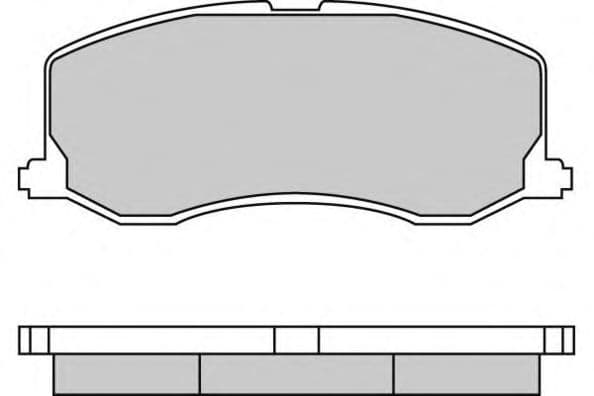 12-0596 E.T.F. Гальмівні колодки