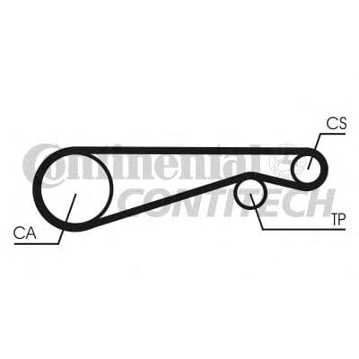 CT653 Contitech Ремень ГРМ для Citroen Axel