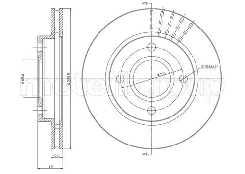800-169 Cifam Тормозной диск