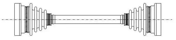 6551148 Cifam Полуось для Ford Sierra