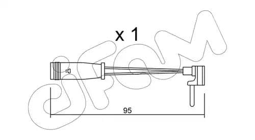 su129 Cifam Датчик износа тормозных колодок