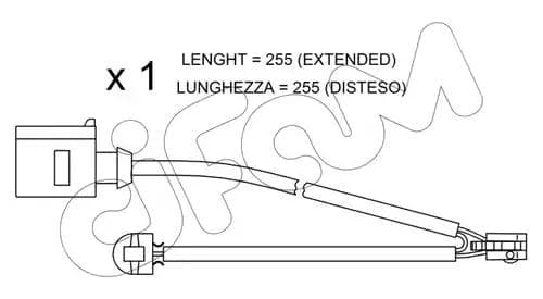 su218 Cifam Датчик зношення гальмівних колодок