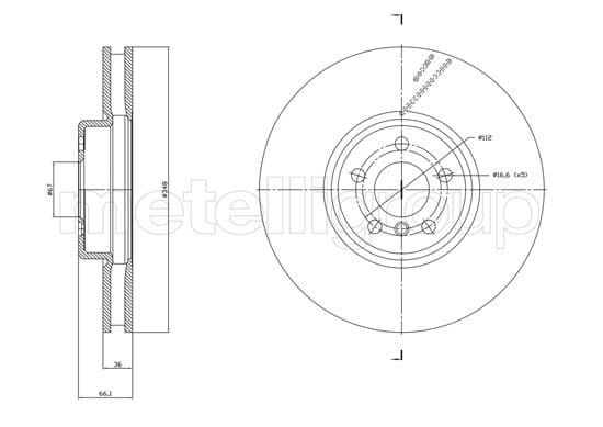 8001867c Cifam Гальмівний диск