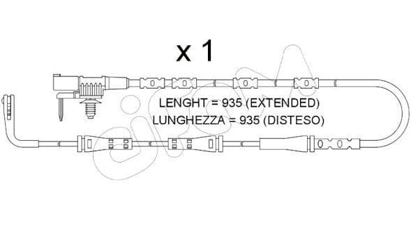 su392 Cifam Датчик износа тормозных колодок