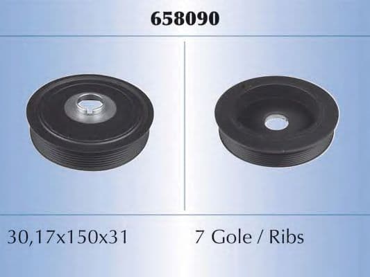 658090 Malò Шків колінчастого вала