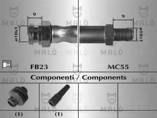 80284 Malò Гальмівний шланг
