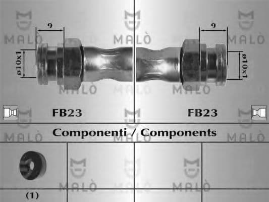 80964 Malò Гальмівний шланг