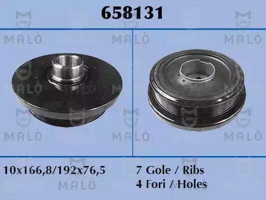 658131 Malò Шкив коленчатого вала