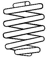 997 773 Sachs Пружина підвіски для Daihatsu Cuore