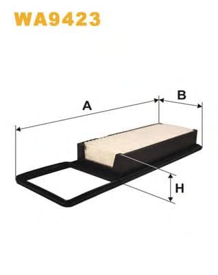 WA9423 WIX Filters Повітряний фільтр для Honda Jazz