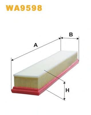 WA9598 WIX Filters Воздушный фильтр для Jaguar X-type