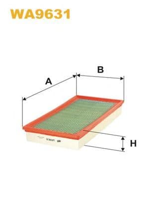 WA9631 WIX Filters Повітряний фільтр для Jaguar S-type