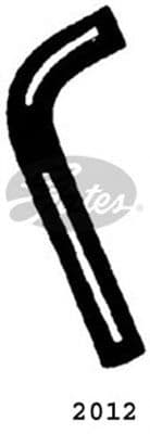 2012 Gates Патрубок радіатора системи охолодження двигуна для BMW 3 Series