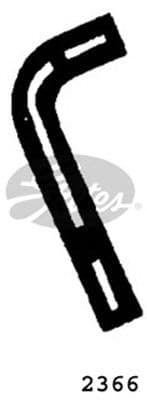 2366 Gates Патрубок радіатора системи охолодження двигуна для Peugeot 305