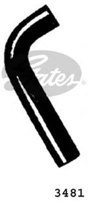 3481 Gates Патрубок радіатора системи охолодження двигуна