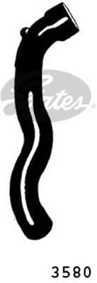 3580 Gates Патрубок радіатора системи охолодження двигуна