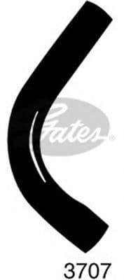 3707 Gates Патрубок радіатора системи охолодження двигуна для Renault Clio