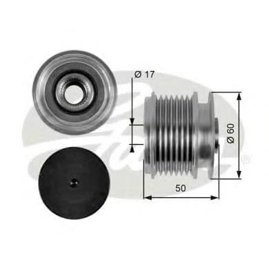 OAP7058 Gates Муфта генератора