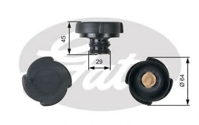 RC204 Gates Крышка бачка охлаждающей жидкости