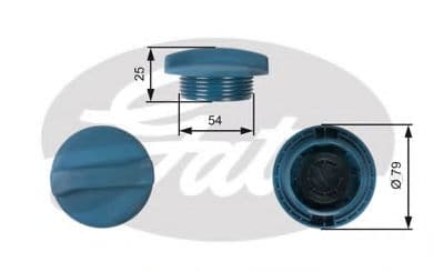 RC205 Gates Кришка бачка охолоджувальної рідини