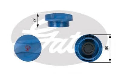 RC211 Gates Крышка бачка охлаждающей жидкости