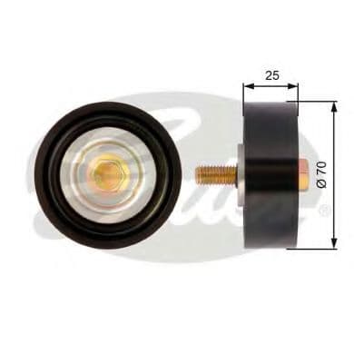 T36012 Gates Обвідний ролик поліклинового ременя