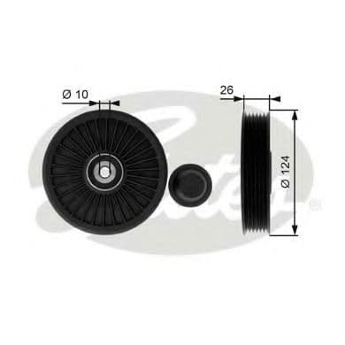 T36216 Gates Обвідний ролик поліклинового ременя