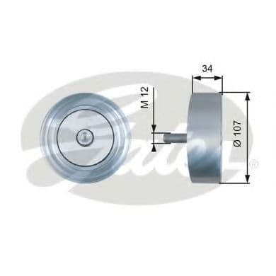 T36515 Gates Обвідний ролик поліклинового ременя